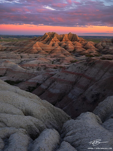 Badlands Strata print