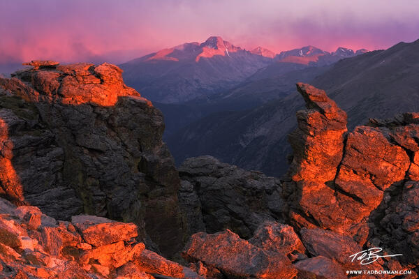 Longs Peak Sunset print