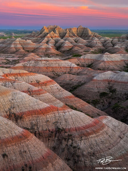 Badlands National Park Sunset print