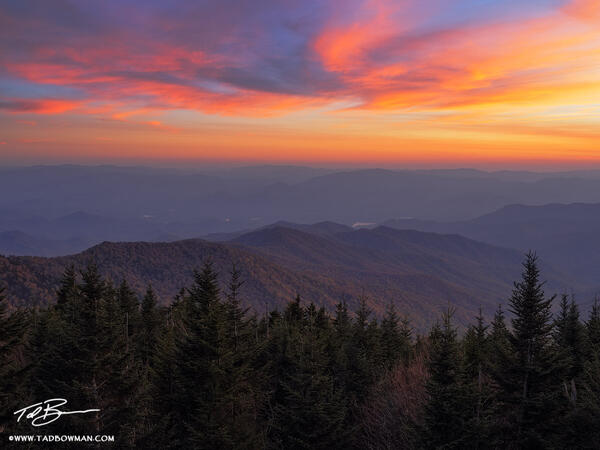 Smoky Mountain Sunset print