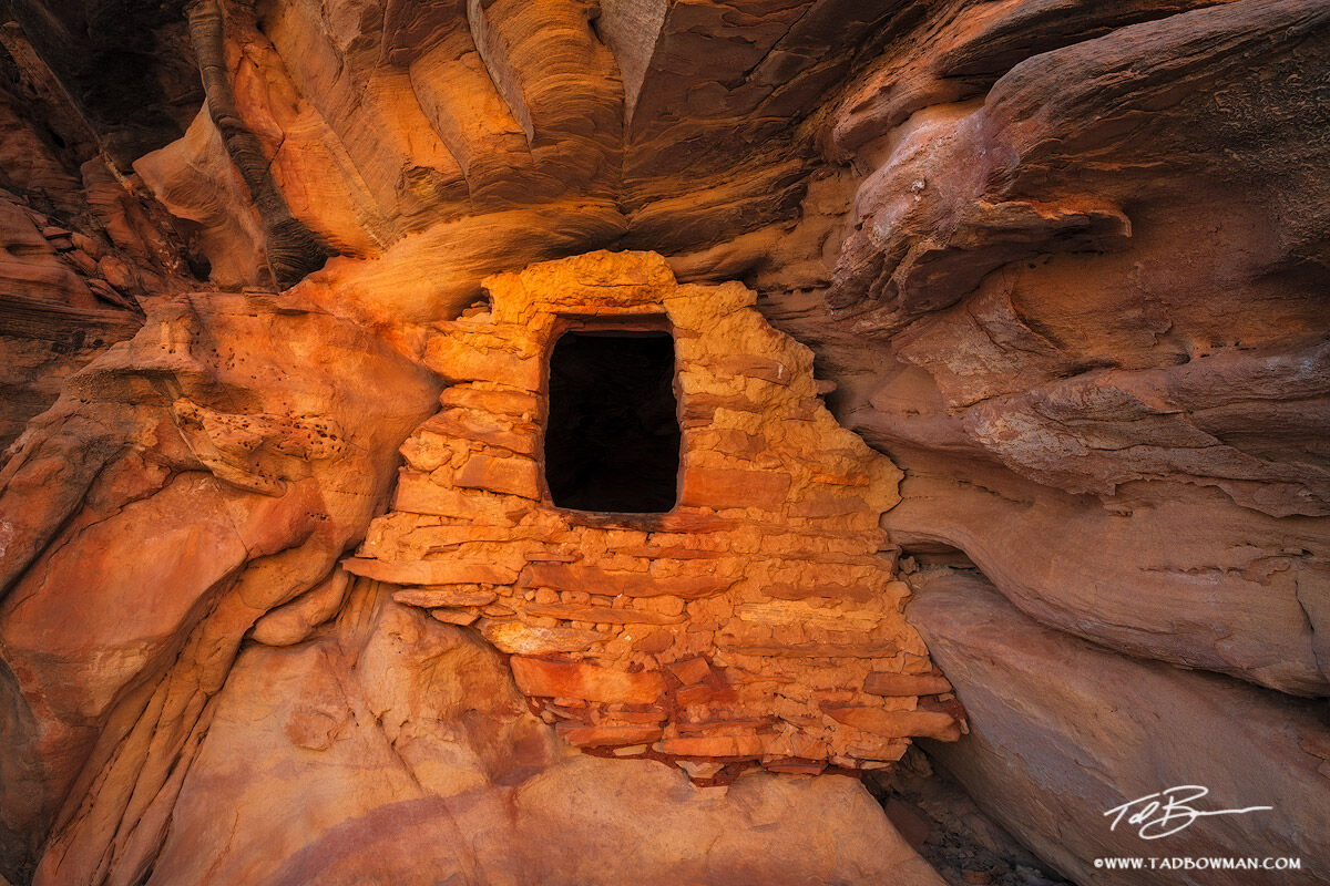 This Utah photo depicts a remote Anasazi indian ruin