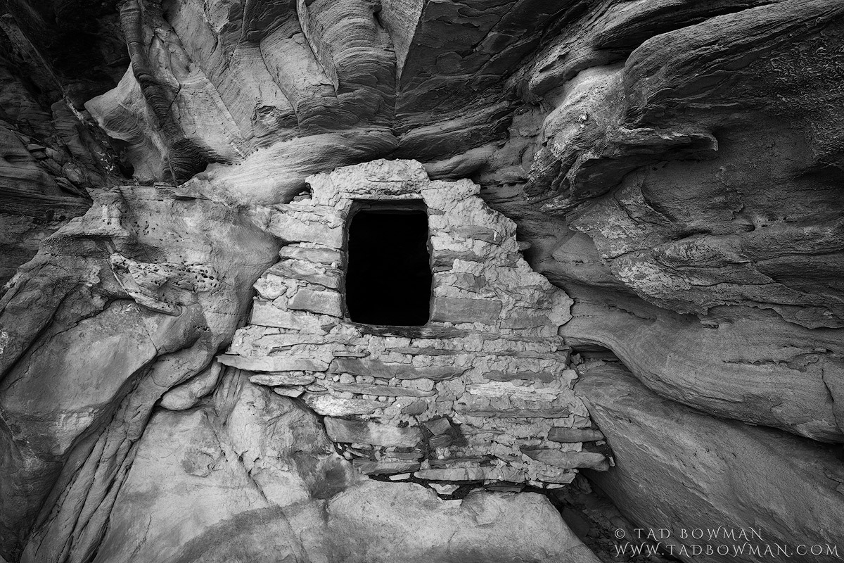 This Utah photo depicts a remote Anasazi indian ruin